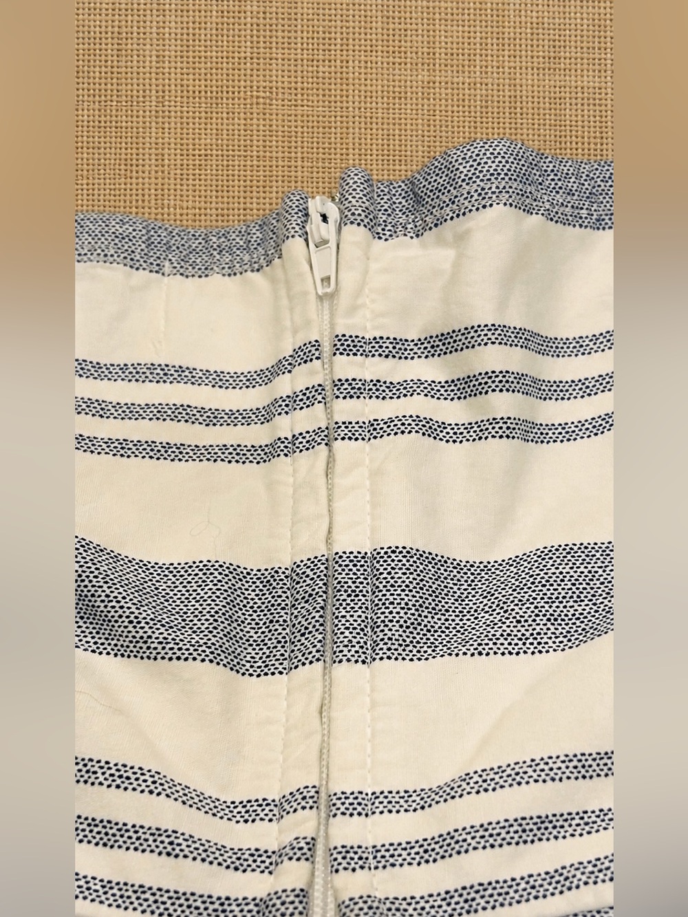 Jun & Ivy Blue & White Striped Sundress, Cottagecore Nautical Cotton Blend Sz XS - Picture 10 of 16